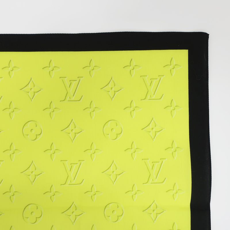 Louis Vuitton Handkerchief M77585 Monogram LV Logo Yellow-blue-based