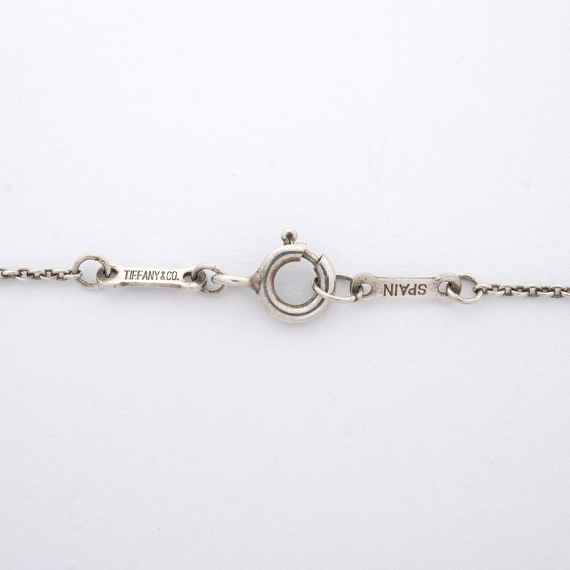 Tiffany & Co Necklace Double Teardrop Silver 925 Ladies