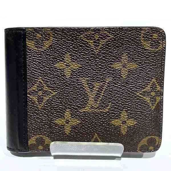 Louis Vuitton Monogram Macassar Portefeuille Gaspard M93801 Bifold Wallet For