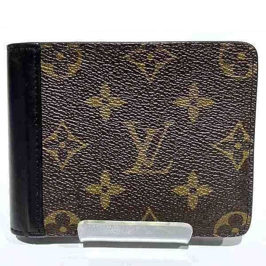 Louis Vuitton Monogram Macassar Portefeuille Gaspard M93801 Bifold Wallet For