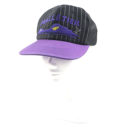 Louis Vuitton Mp3407 Casket Croco Malletier Hat Baseball Cap Black Purple Gold