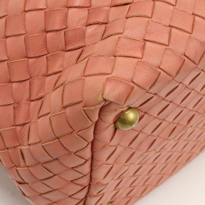 Bottega Veneta Intrecciato 173398 V00a2 6810 Mini Boston Leather Women