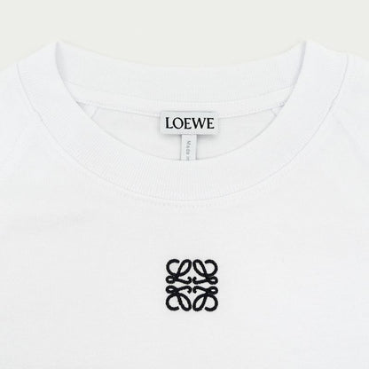 Loewe Short Sleeve Small Fit T-shirt White S Size S359y22x96 Cotton
