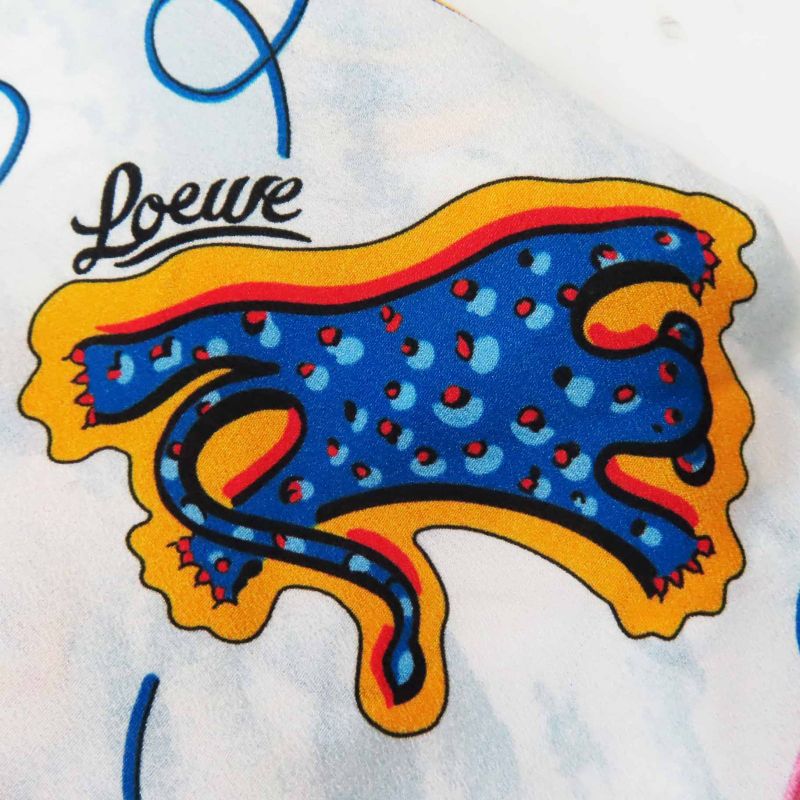 LOEWE S2296340ga Paura Zuibiza Cache Coeur/wrap Dress Multi 36 Made In Italy