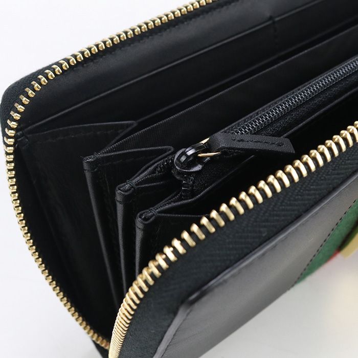 Gucci Zip Around Long Wallet Sylvie 476083 Long Wallet Round Zipper Leather