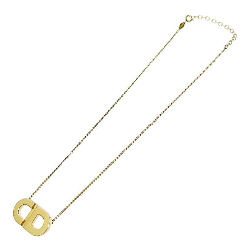 Christian Dior GP CD Logo Necklace Women's Gold 376338 Necklace