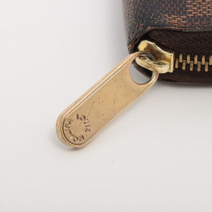 Louis Vuitton Damier Zippy Wallet Round Zip Wallet Long Wallet N60015 Ebène