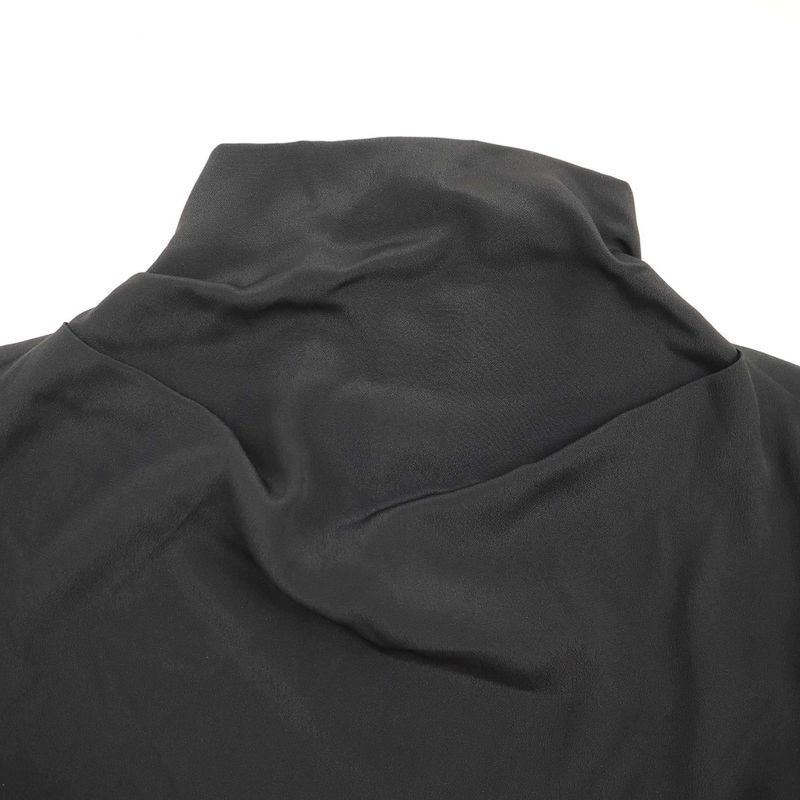 Celine High Neck Silk Pullover Shirt Blouse 2b112008d Black 34
