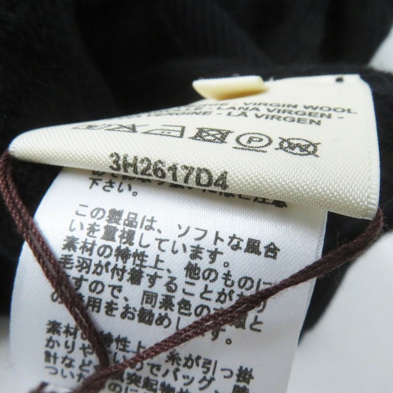 Hermes 23AW 3h2617d4 Virgin Wool H Motif Crewneck Long Sleeve Knit Pullover