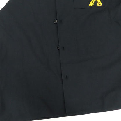 Louis Vuitton Short Sleeve Cotton Shirt 1afjho S Black Eiffel Pont