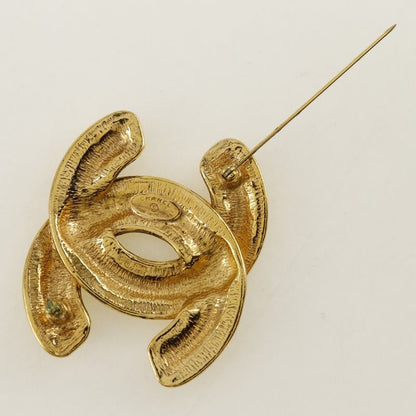 Chanel Coco Mark Matelasse Gold Plated Ladies 32.4g Brooch