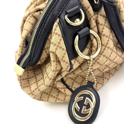 Gucci Sookie Guccissima Leather Brown Handbag Gold 223974