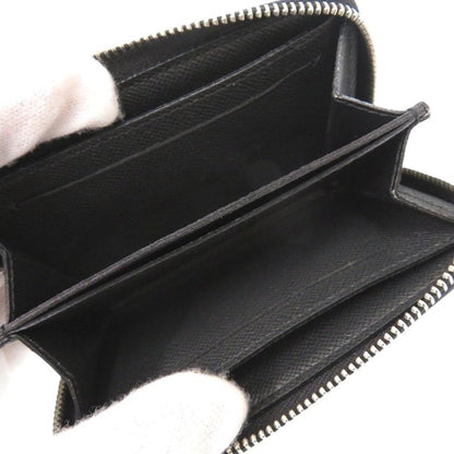 Louis Vuitton Zippy Coin Purse M32832 Taiga Leather Black Coin Case Wallet