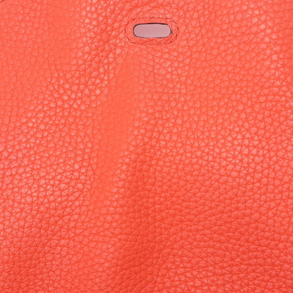 Hermes Lindy 30 2-way Shoulder Bag Taurillon Clemence Orange Poppy Orange Poppy