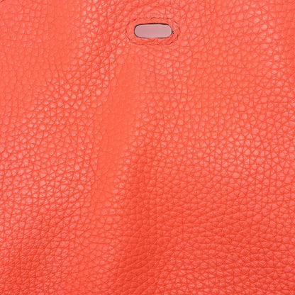 Hermes Lindy 30 2-way Shoulder Bag Taurillon Clemence Orange Poppy Orange Poppy