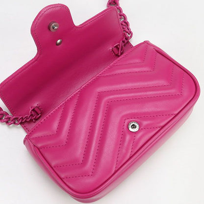 Gucci Chain Shoulder Bag GG Marmont 699757 Shoulder Bag Quilted Leather Women