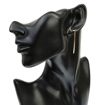 Tiffany & Co T-wire Bar Earrings 18K Pink Gold 750 Pink Gold Earring Accessories