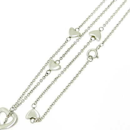 Tiffany & Co Silver Heart Link Lariat Necklace 8.6g 925 Engraved 463787 Necklace