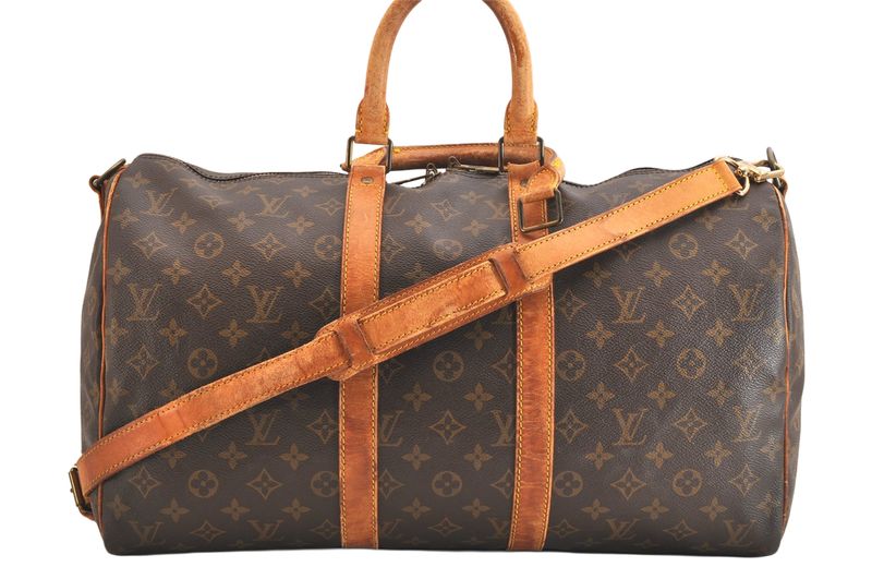 Louis Vuitton Monogram Keepall Bandouliere 45 M41418 Boston Bag 2953n
