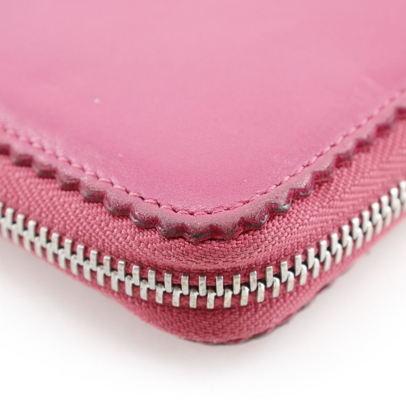 Loewe Anagram Lambskin Pink Women's Long Wallet