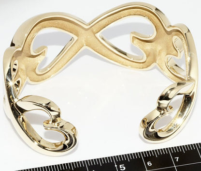 Tiffany & Co Bracelet Bangle 18K Yellow Gold Paloma Picasso Loving Heart