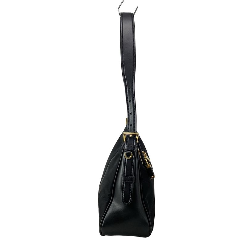 Prada Shoulder Bag Emme Large 1bc232 Black Re-nylon Leather