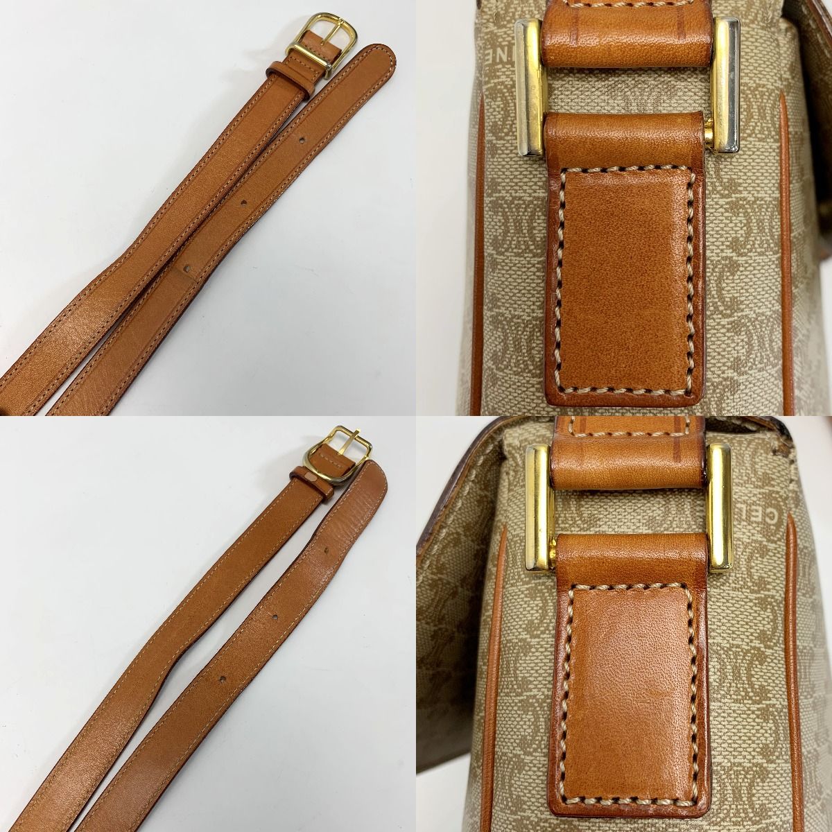 Celine Beige X Brown Shoulder Bag