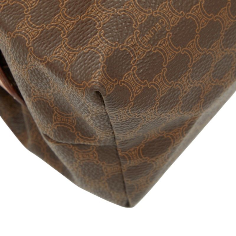 Celine Macadam Brown PVC Leather Women's Celine