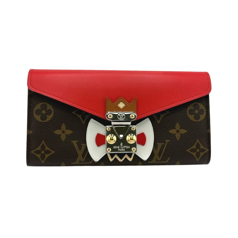 Louis Vuitton M60791 Monogram Long Wallet Portefeuille-sarah Tribal Mask Long