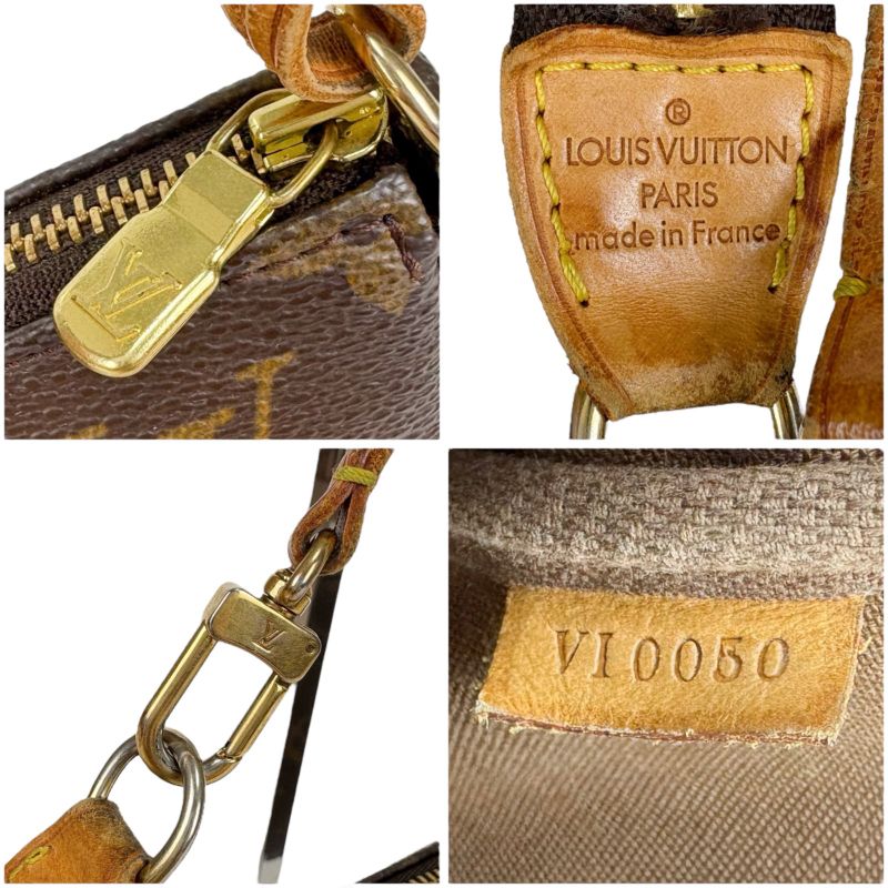 Louis Vuitton Accessoire Pochette Monogram Leather Accessory Pouch Mini Handbag