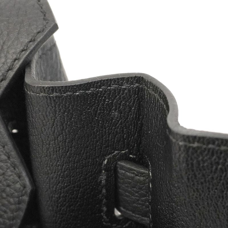 5mc1012-1-h-g]hermes Handbag Birkin 30 Togo Black Silver Hardware Engraved K