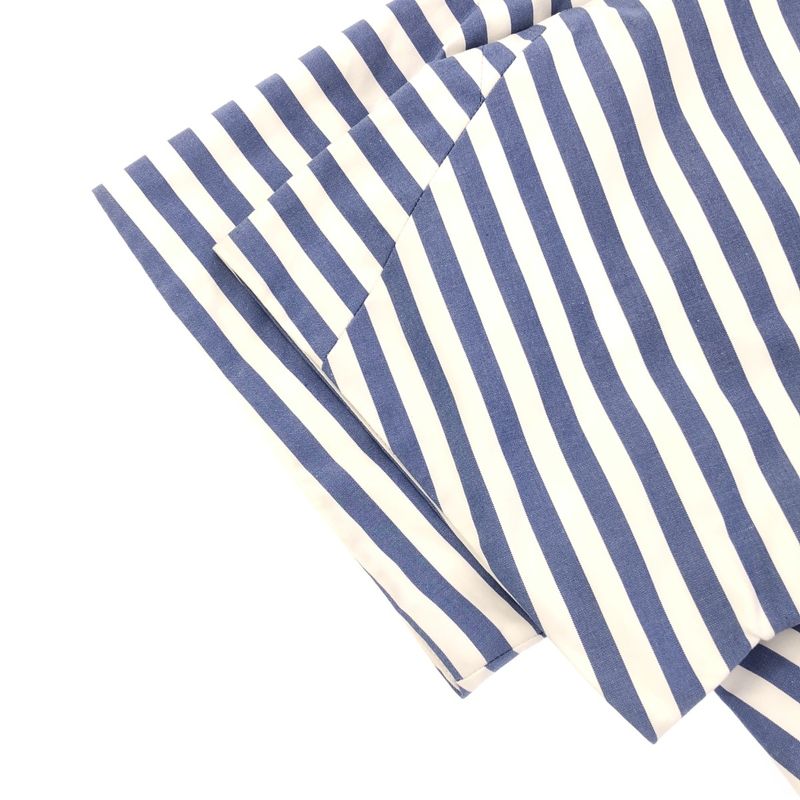 Celine Striped Ribbon Pullover Shirt 20ar9 6772 Blue 34