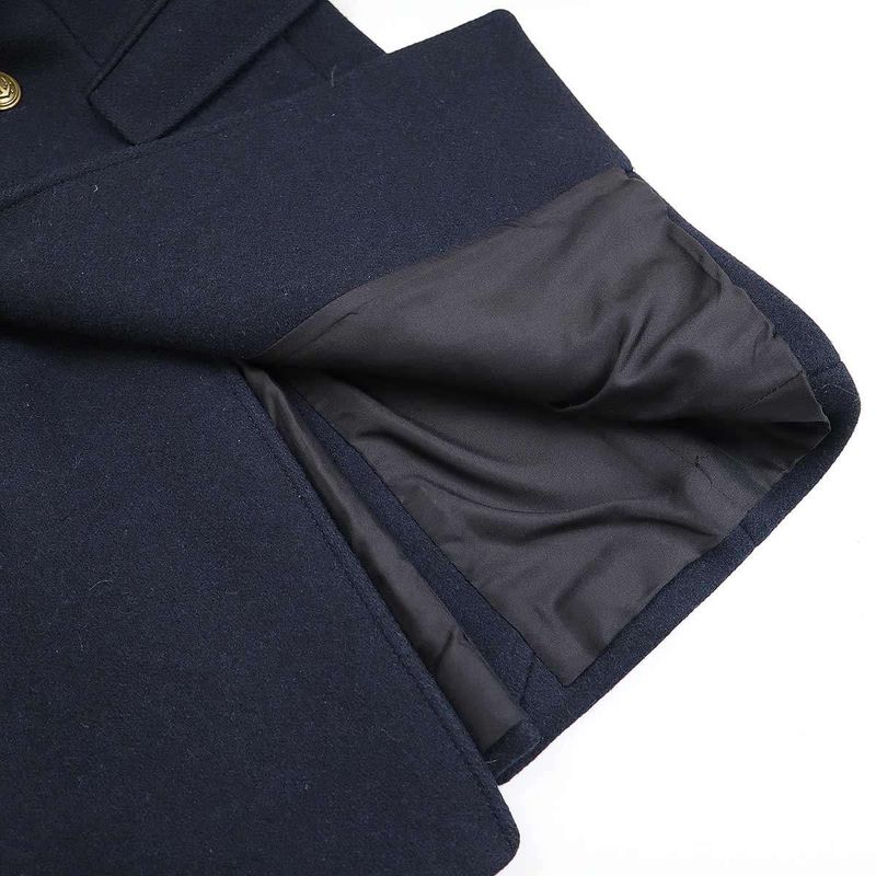 Saint Laurent Paris 13aw Wool Melton Double Breasted Napoleon Chester Coat