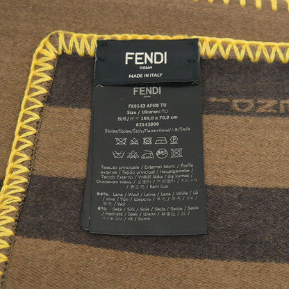 Fendi Blanket Knee-hugging Fxs143 180 X 70cm (27.56in) Brown