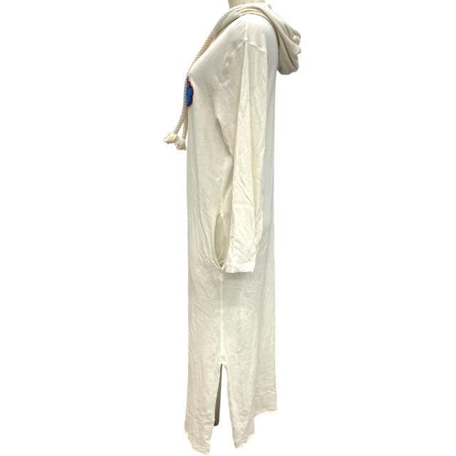 Loewe Dress Long Dress Long Sleeves Hooded Cotton Silk Wool Acrylic Fiber Cream