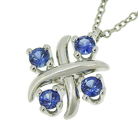 Tiffany & Co Jean Schlumberger Sapphire Necklace Pt950 Platinum Sapphire 40.5cm