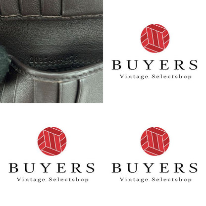 Gucci Bifold Wallet Guccissima 203549 Cima Leather Brown Gold Hardware Heart