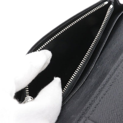 Louis Vuitton Portefeuille Brazza M30501 Taiga Noir Black Ta0138 Men's Long