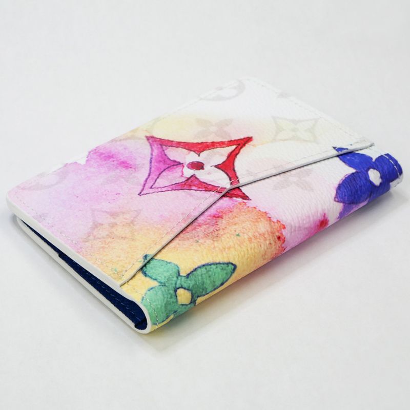 Louis Vuitton Watercolor Monogram Organizer De Poche M80456 RFID White