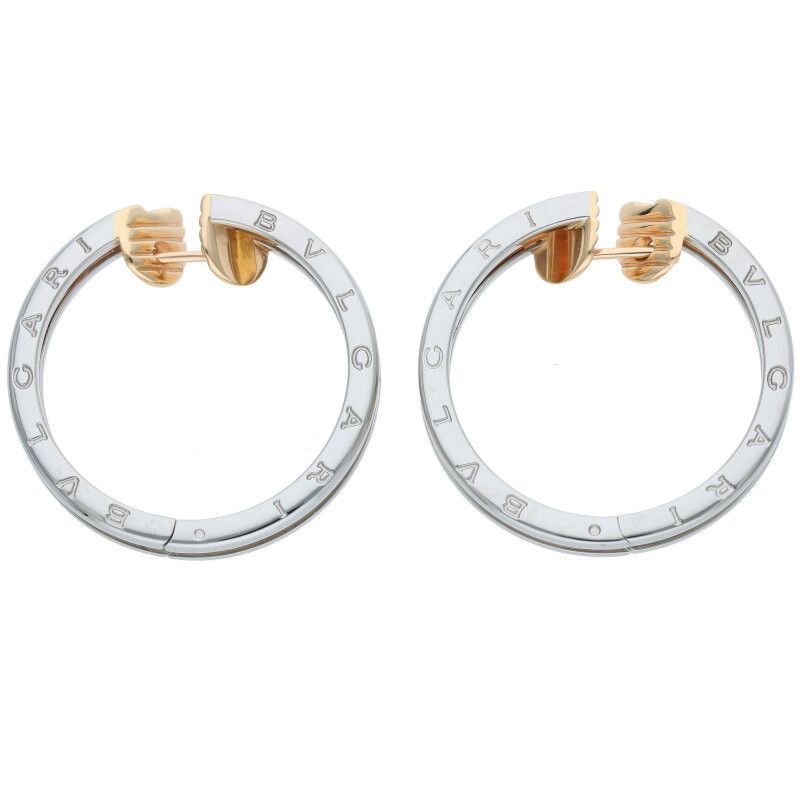 Bulgari B ZERO 1 B ZERO 1 18K Pink Gold Pink Gold SS Set Of 2 Earrings Ladies
