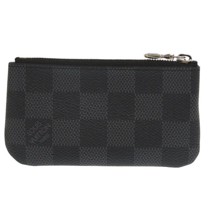 Louis Vuitton Pochette Cles Damier Graphite N60155 Black Coin Case LV 1070