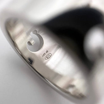 Gucci G Cut Ring Silver Jp 9 Ag 925