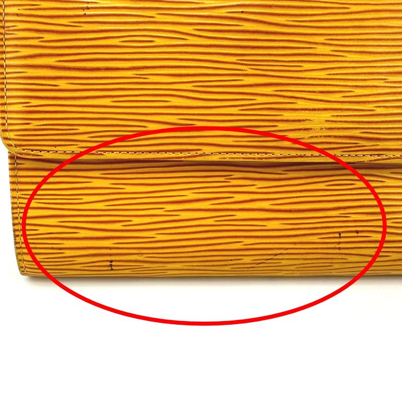 Louis Vuitton M63579 Epi Trifold Long Wallet Portmonnais Cles Di Long Wallet