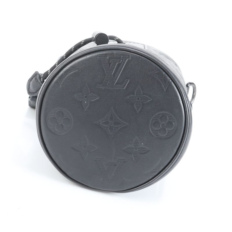 Louis Vuitton Monogram Shadow Chalk Nano M44628 Leather Shoulder Bag Crossbody