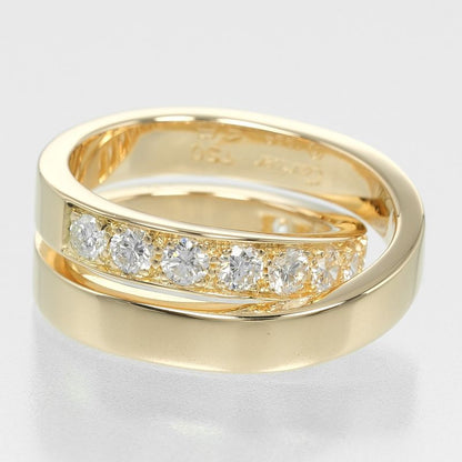 Cartier Paris 18K Yellow Gold And Diamonds #8 Ladies 12.9g Ring