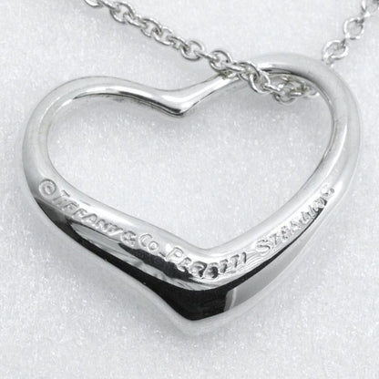 Tiffany & Co Open Heart Elsa Peretti 925 Silver Ladies 4.8g Necklace