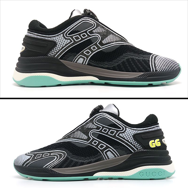 Gucci Ultrapace R Low Cut Sneakers 36 Black