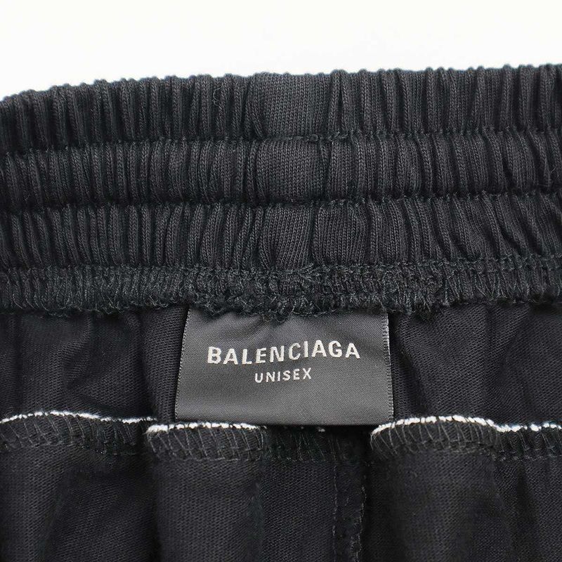 Balenciaga 24ss Soccer Baggy Soccer Sweatshorts 777709 Tpvw2 Black XS