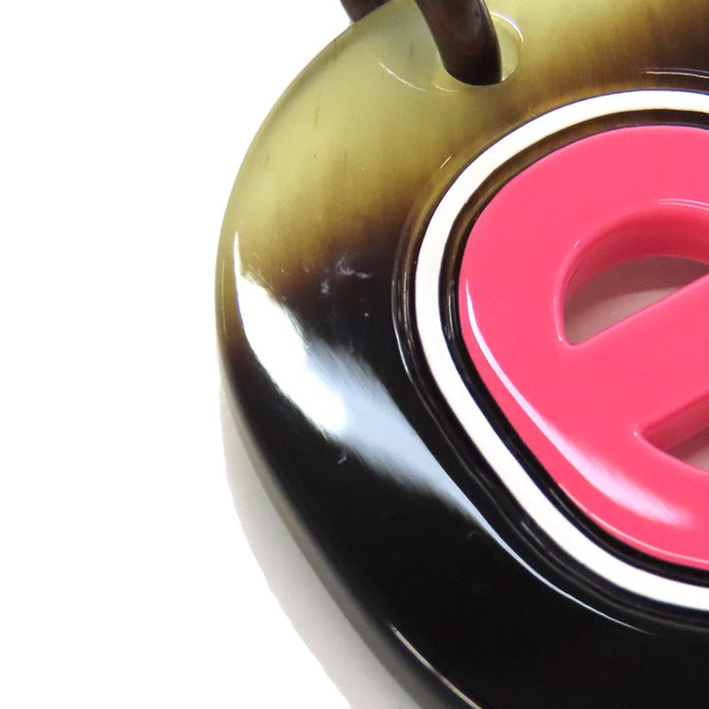 Hermes Fidelio Villages PM Earrings Metal Buffalo Horn Ladies