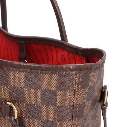 Louis Vuitton Neverfull MM Damier Tote Bag Damier Canvas N51105 Brown Ladies